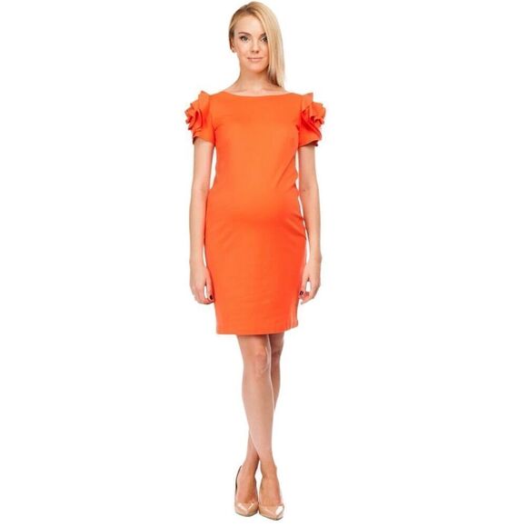 Pietro Brunelli Milano Salisburgo‎ Maternity Dress Orange Size XS - Picture 1 of 12